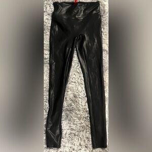 Spanx Size S Faux Leather Leggings for Women - Black